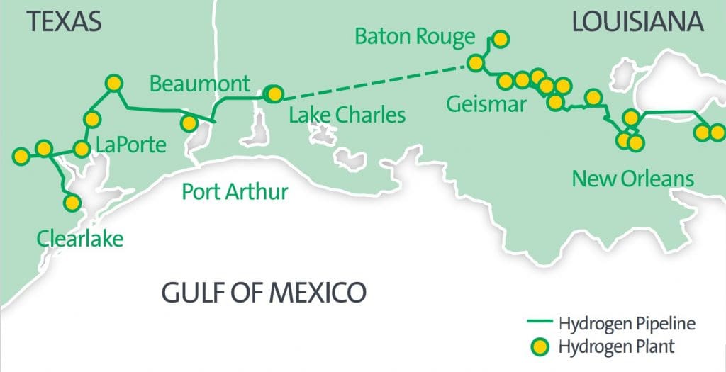Gulf Coast Hydrogen Pipeline Map 1024x525 